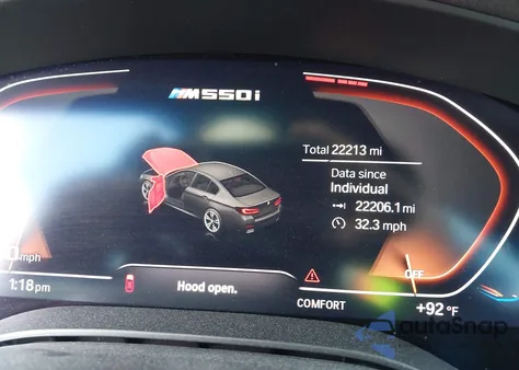 2023 BMW M550 I xDrive из США, поврежденный, VIN WBA13BK06PCM13678